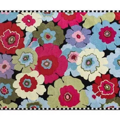 MacKenzie-Childs Always Flowers Indoor/Outdoor Rug - 8' x 10'< Spring|Outdoor