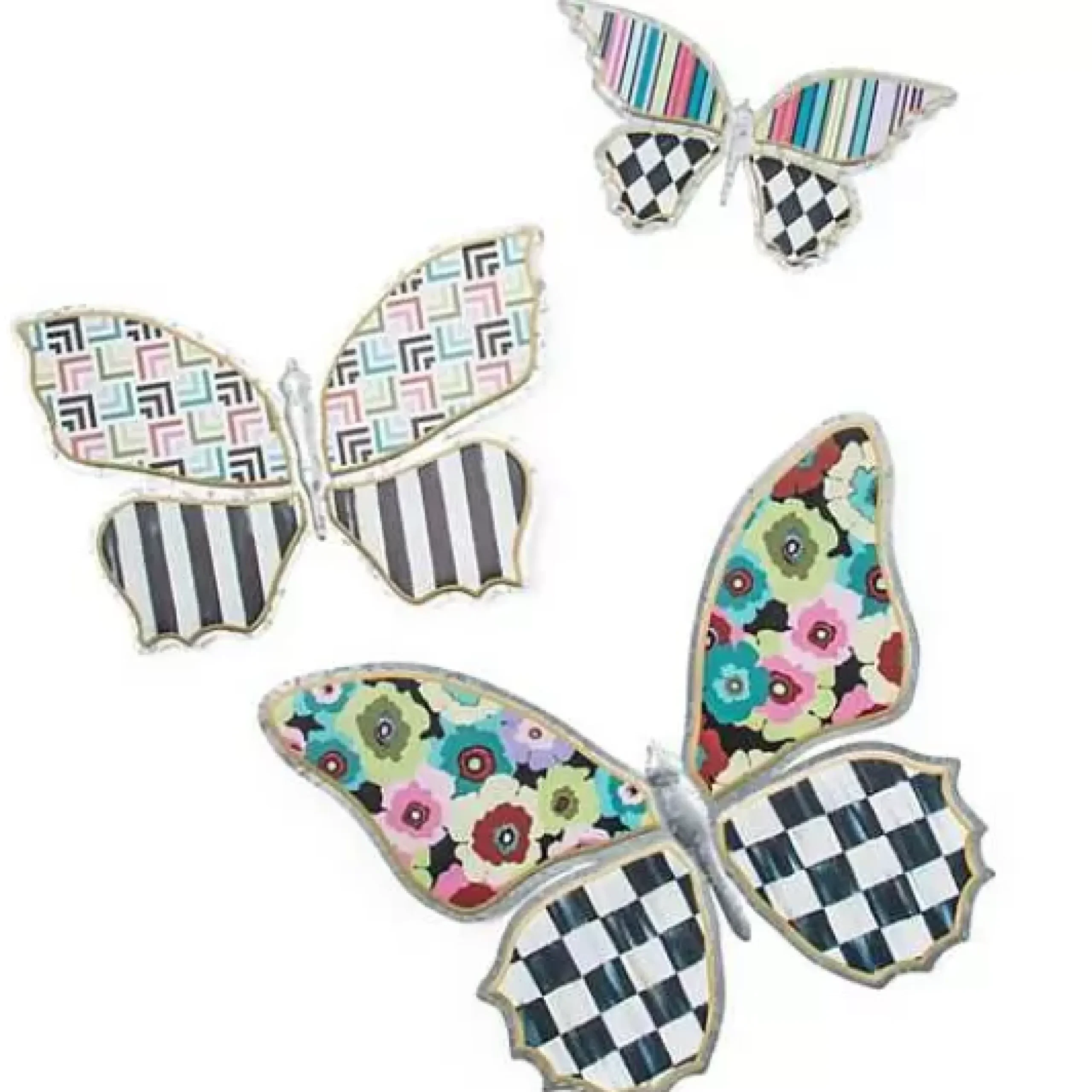 MacKenzie-Childs Always Flowers Medium Outdoor Butterfly Wall Decor< Spring|Outdoor