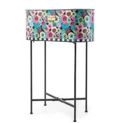 MacKenzie-Childs Always Flowers Standing Planter< Spring|Outdoor