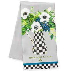 MacKenzie-Childs Anemone Pitcher Dish Towel< Spring|Kitchen & Table Linens