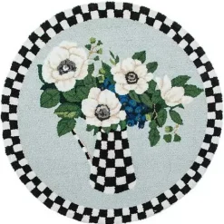 MacKenzie-Childs Anemones Pitcher 3' Round Rug< Spring|Rugs
