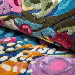 MacKenzie-Childs Aurora Floral Royal 3' x 5' Rug< Spring|Rugs