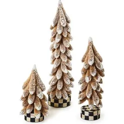 MacKenzie-Childs Autumnology Bottle Brush Trees, Set of 3< The Fall Shop|Room Accents