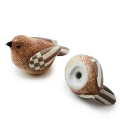 MacKenzie-Childs Autumnology Ceramic Bird Salt  Pepper Set< Fall Entertaining|Table Accessories