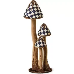 MacKenzie-Childs Autumnology Large Velvet Mushroom Trio< The Fall Shop|Room Accents