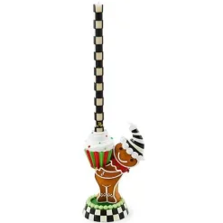 MacKenzie-Childs Bake Shop Gingerbread Candle Holder< Holiday|Candles & Fragrances