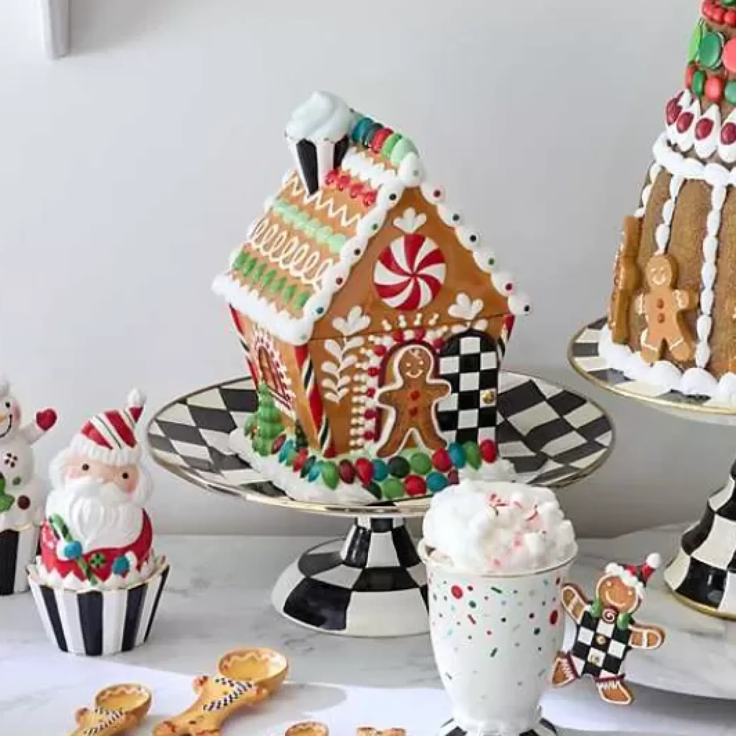 MacKenzie-Childs Bake Shop Gingerbread House Cookie Jar< Holiday|Kitchen Storage & Organization