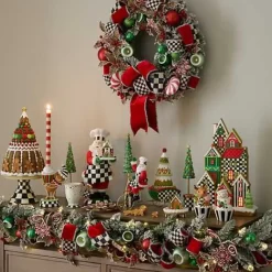 MacKenzie-Childs Bake Shop Illuminated 28 Wreath< Greenery & Florals|Outdoor