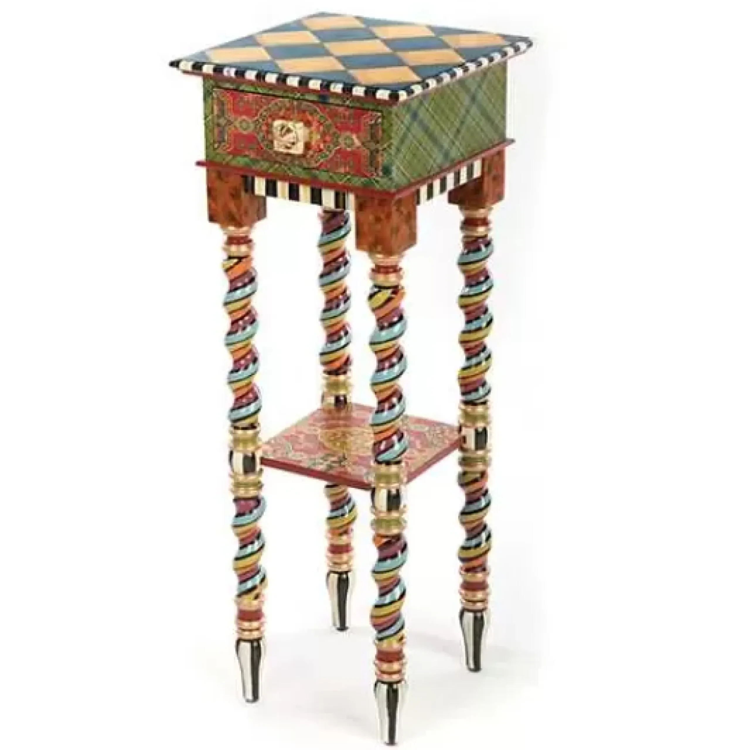 MacKenzie-Childs Barley Twist Table - Tall< Living Room