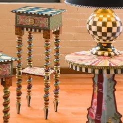 MacKenzie-Childs Barley Twist Table - Tall< Living Room