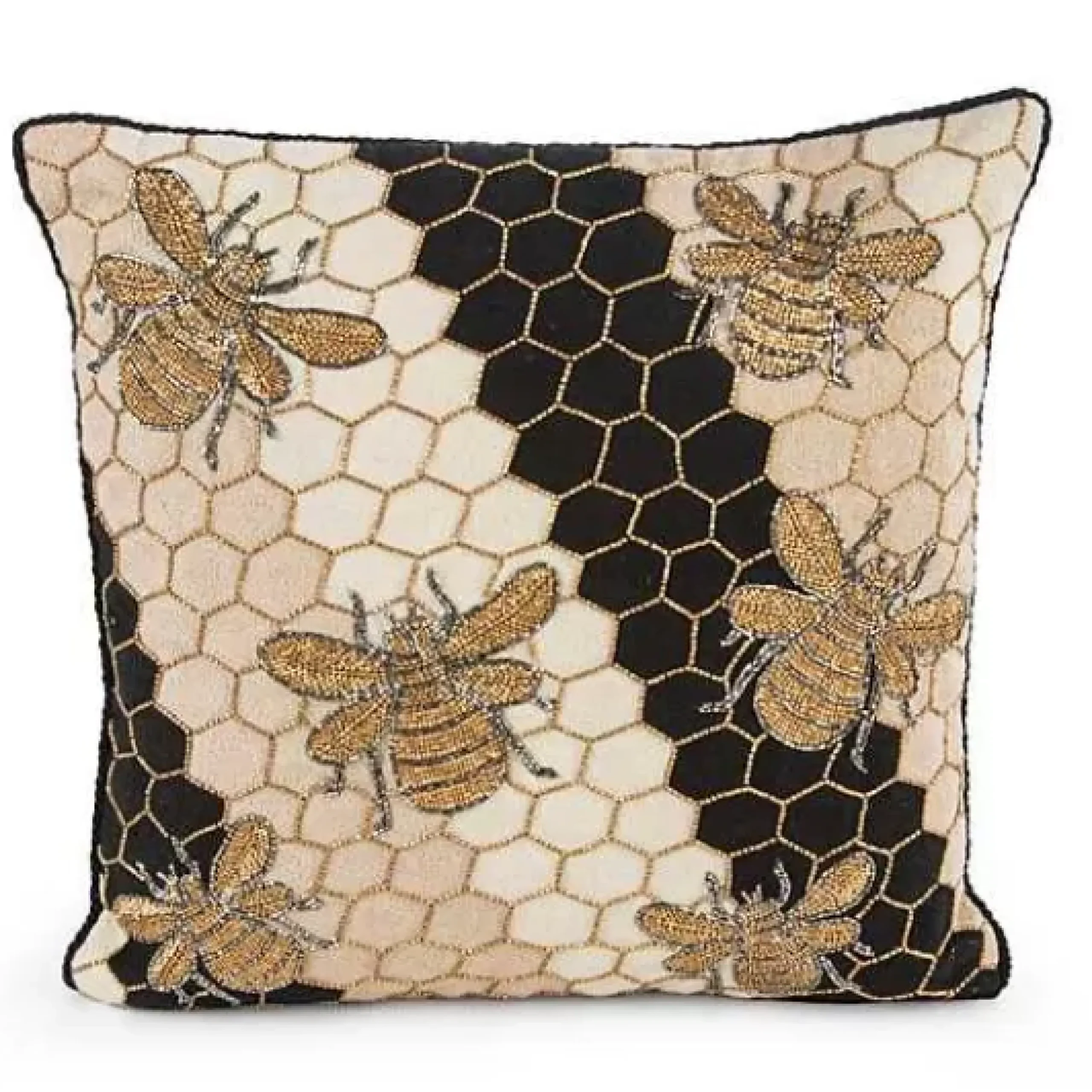 MacKenzie-Childs Beekeeper Throw Pillow< Pillows, Throws, & Cushions