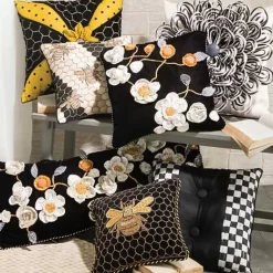 MacKenzie-Childs Beekeeper Throw Pillow< Pillows, Throws, & Cushions