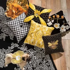 MacKenzie-Childs Beekeeper Throw Pillow< Pillows, Throws, & Cushions