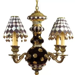 MacKenzie-Childs Black Tie Chandelier< Lighting
