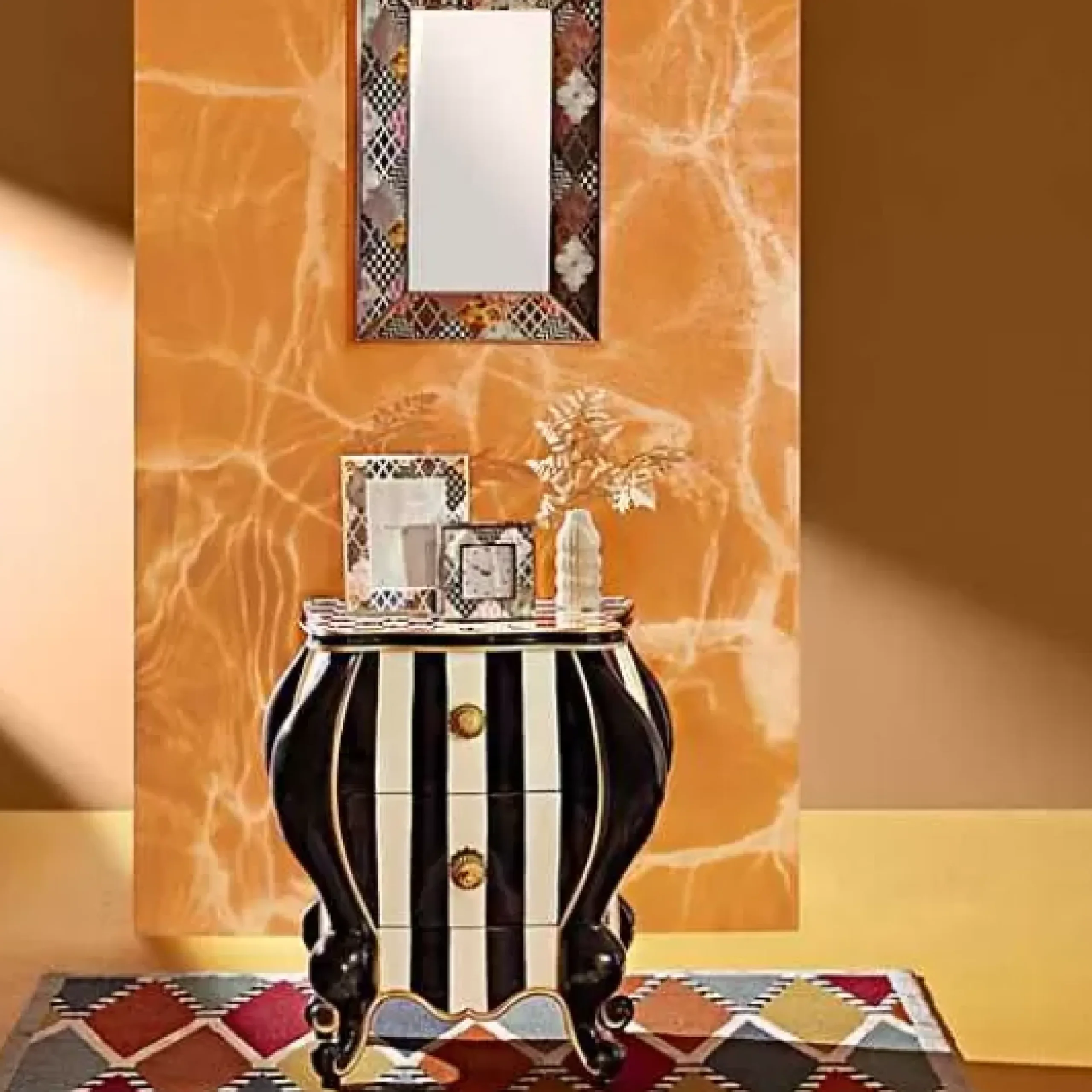 MacKenzie-Childs Bombastic Bombay< Storage Furniture|Entryway Furniture
