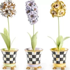 MacKenzie-Childs Botany Potted Allium Flower< Spring|Greenery & Florals