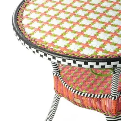 MacKenzie-Childs Breezy Poppy Outdoor Cafe Table< Spring|Living Room