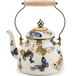 MacKenzie-Childs Butterfly 2 Quart Tea Kettle< Fall Entertaining|Tea Kettles