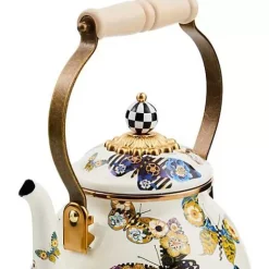 MacKenzie-Childs Butterfly 2 Quart Tea Kettle< Fall Entertaining|Tea Kettles