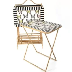 MacKenzie-Childs Butterfly Collection Cocktail Trays, Set of 4< Living Room|Bar Entertaining