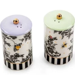 MacKenzie-Childs Butterfly Toile Salt  Pepper Set< Spring|Serveware