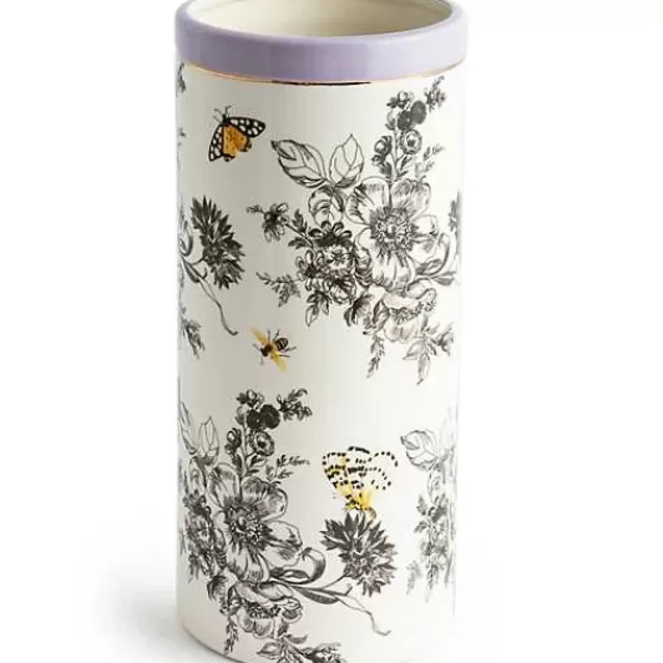 MacKenzie-Childs Butterfly Toile Tall Vase< Spring|Room Accents