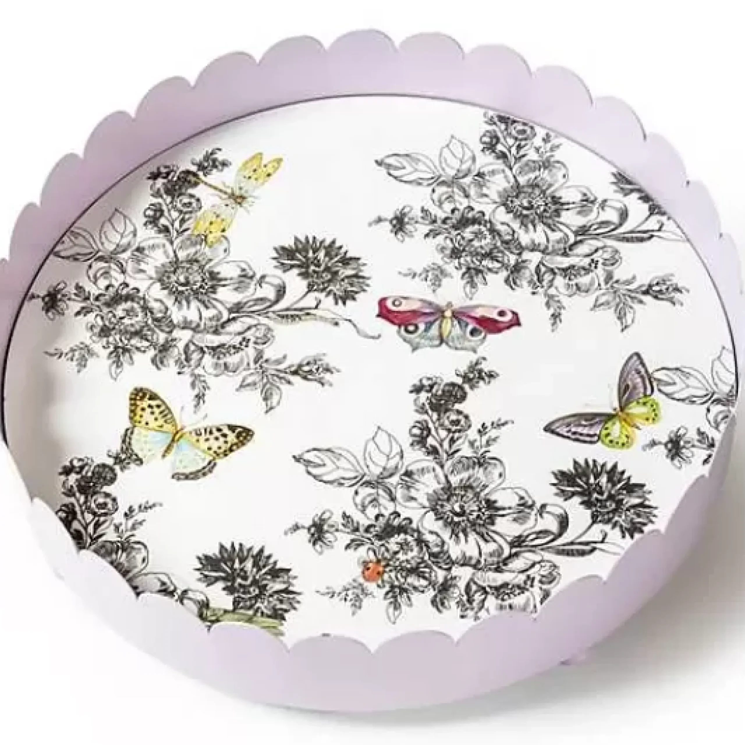 MacKenzie-Childs Butterfly Toile Tray< Spring|Bar Entertaining