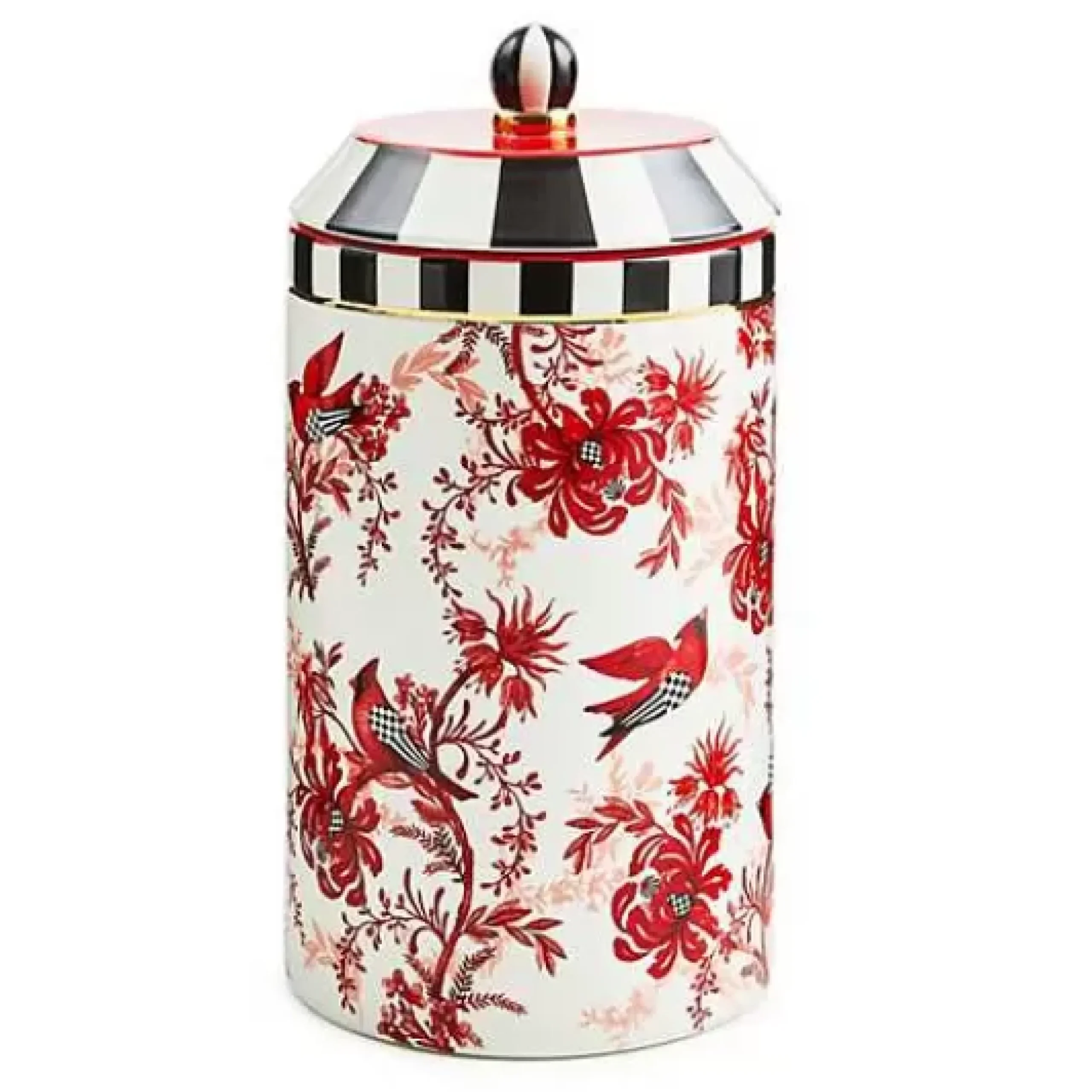 MacKenzie-Childs Cardinal Toile Canister< Kitchen Storage & Organization