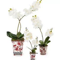 MacKenzie-Childs Cardinal Toile Large Orchid< Holiday|Greenery & Florals