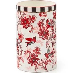 MacKenzie-Childs Cardinal Toile Short Vase< Room Accents