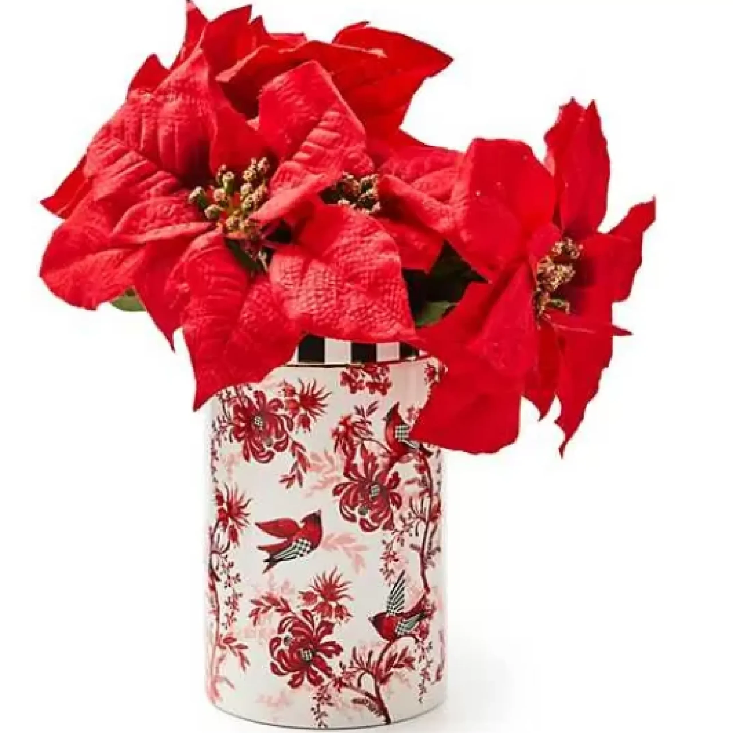 MacKenzie-Childs Cardinal Toile Short Vase< Room Accents