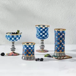 MacKenzie-Childs Carnival Royal Coupe Glass< Drinkware|Bar Entertaining