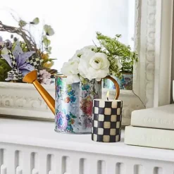 MacKenzie-Childs Check 4 Black Pillar Candle< The Halloween Shop|Candles & Fragrances