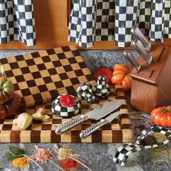 MacKenzie-Childs Check Chop Board< Kitchen Utensils & Tools|Bar Entertaining