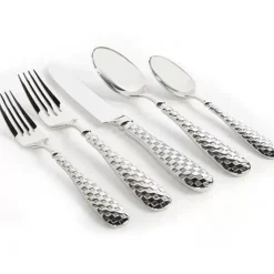 MacKenzie-Childs Check Flatware 5-Piece Place Setting< Fall Entertaining|Dinnerware & Flatware