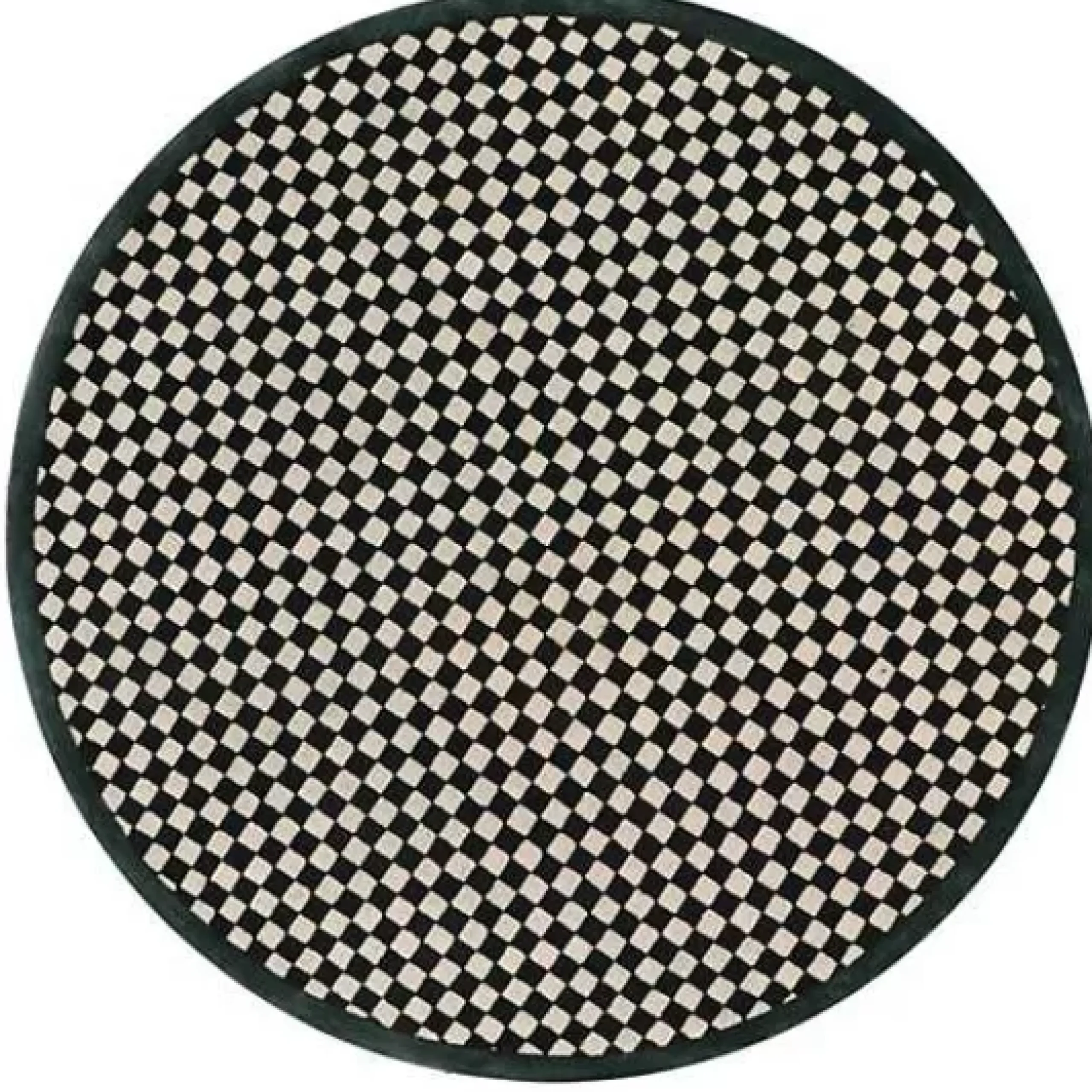 MacKenzie-Childs Check It Out Emerald 6' Round Rug< Rugs