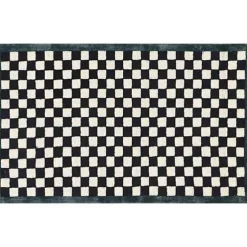 MacKenzie-Childs Check It Out Emerald 2'3 x 3'9 Rug< Rugs