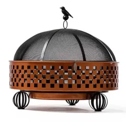 MacKenzie-Childs Check It Out Fire Pit< Outdoor|Spring