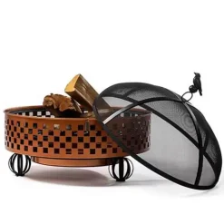 MacKenzie-Childs Check It Out Fire Pit< Outdoor|Spring
