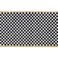 MacKenzie-Childs Check It Out Gold 3' x 5' Rug< Rugs