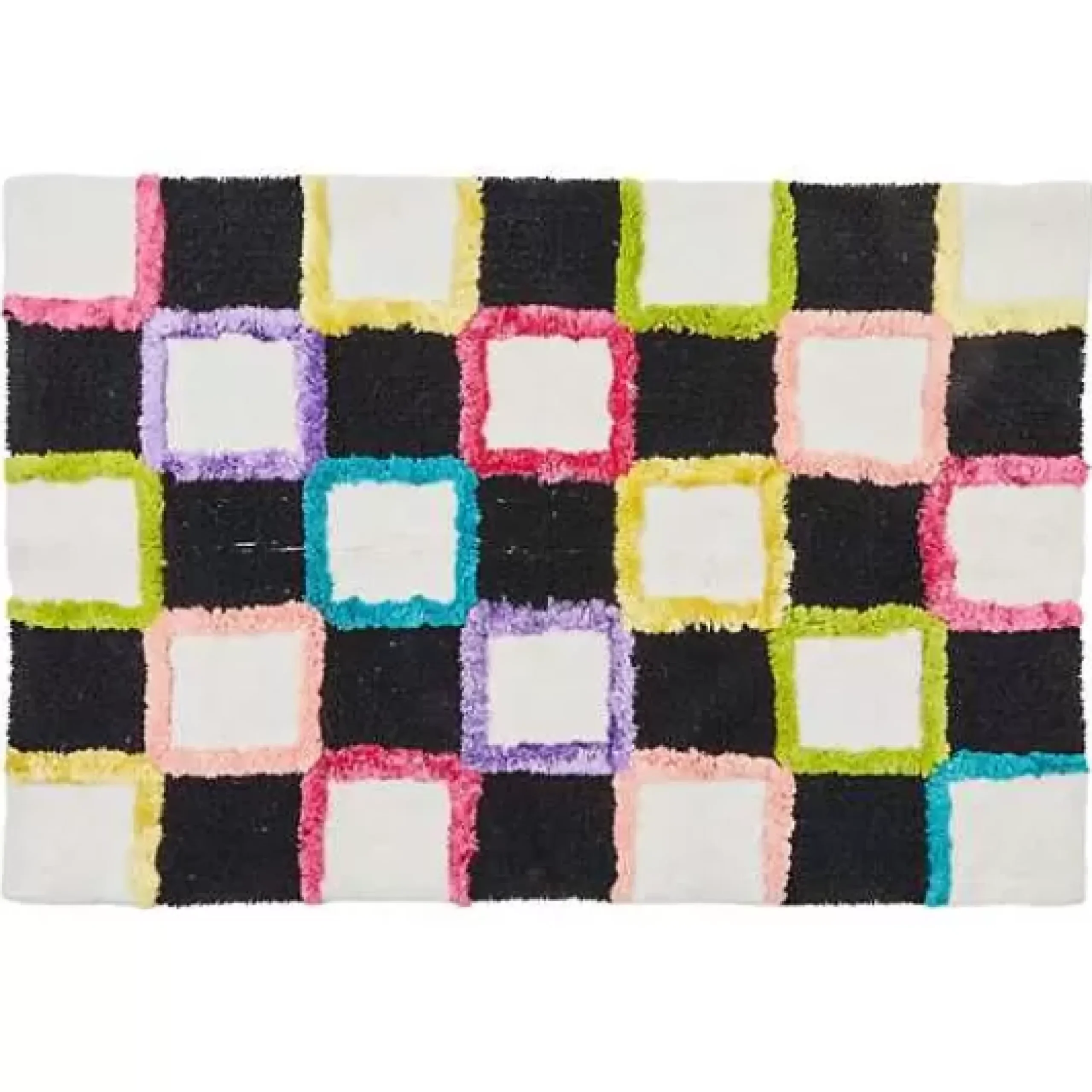 MacKenzie-Childs Check Multi Color Bath Rug< Bath & Bath Accessories|Rugs