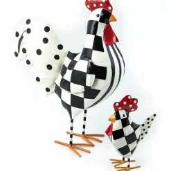 MacKenzie-Childs Checkerdot Rooster - Medium< Outdoor|Room Accents