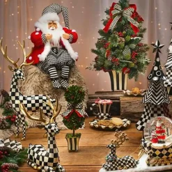 MacKenzie-Childs Checkmate Standing Deer< Holiday|Room Accents