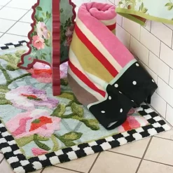 MacKenzie-Childs Chelsea Garden Bath Rug< Bath & Bath Accessories