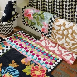 MacKenzie-Childs Chelsea Garden Bath Rug< Bath & Bath Accessories