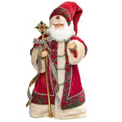 MacKenzie-Childs Christmas Magic Santa With Staff< Holiday|Room Accents