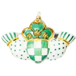 MacKenzie-Childs Claddagh Glass Ornament< Holiday