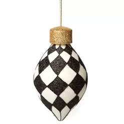 MacKenzie-Childs Classic Courtly Glass Ornaments, Set of 4< Holiday|Decor Sets