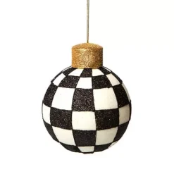 MacKenzie-Childs Classic Courtly Glass Ornaments, Set of 4< Holiday|Decor Sets