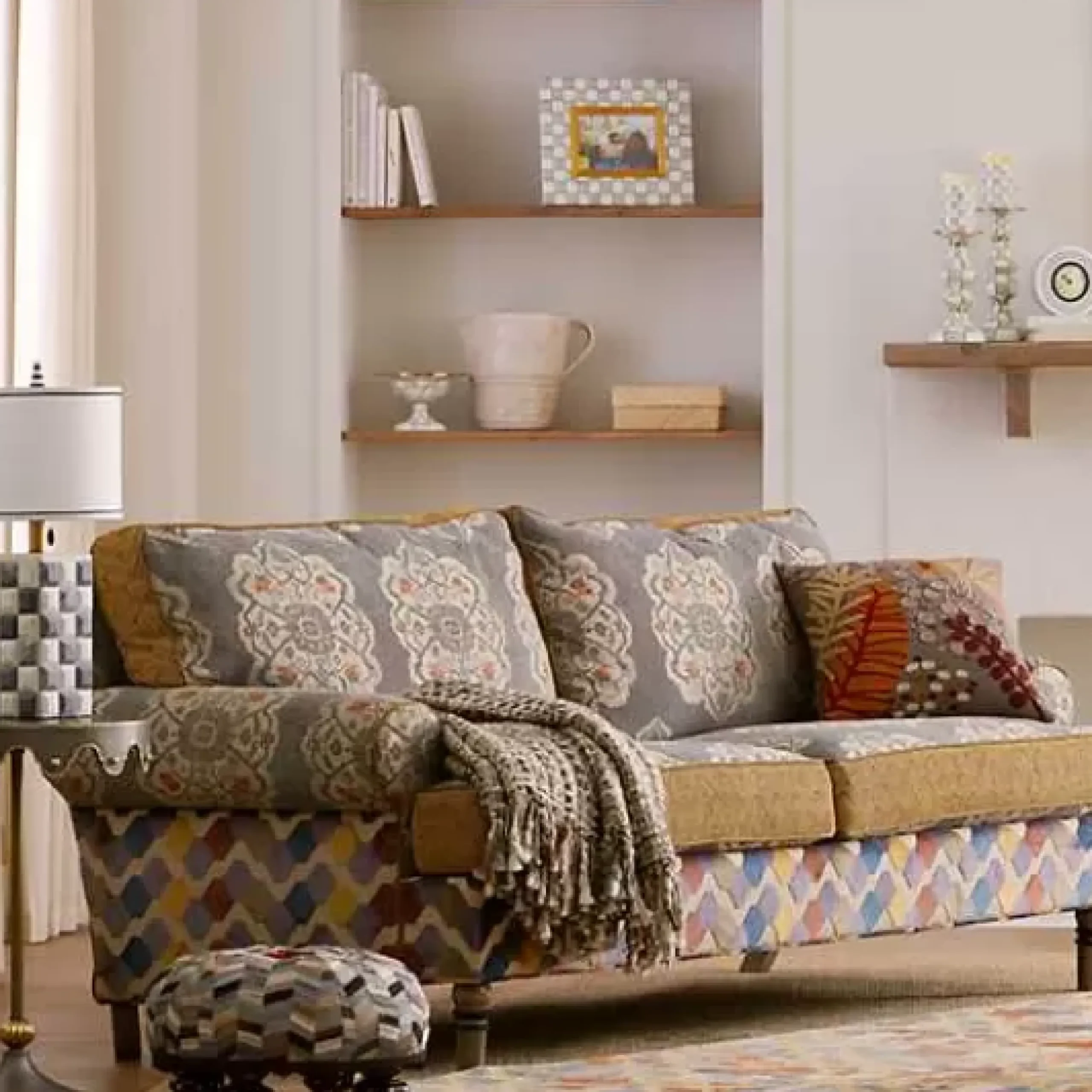 MacKenzie-Childs Cobblestone Basket Weave Throw< Pillows, Throws, & Cushions|Room Accents